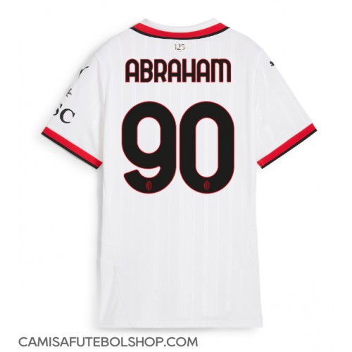 Camisa de time de futebol AC Milan Tammy Abraham #90 Replicas 2º Equipamento Feminina 2024-25 Manga Curta